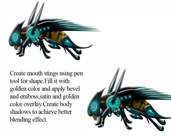 Creation of Battle Wasp: Step 6